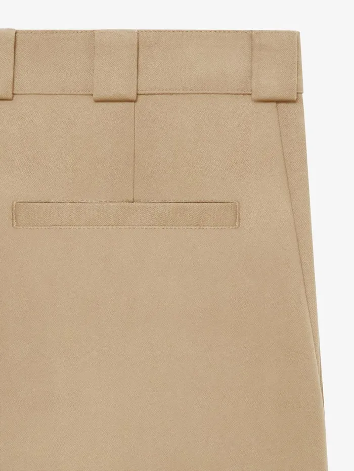 Givenchy Extra Wide Chino Pants In Canvas Beige Men Pants and Shorts
