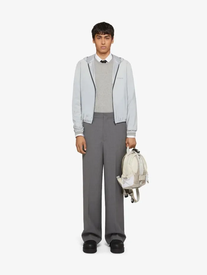 Givenchy Extra Wide Pants In Wool Medium Grey Men Pants and Shorts