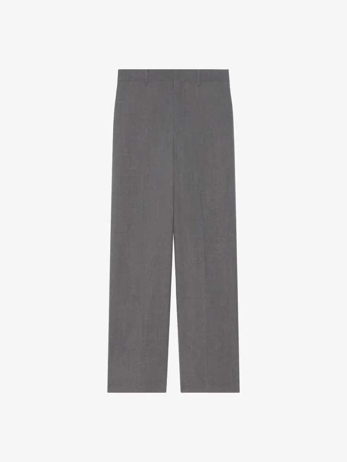 Givenchy Extra Wide Pants In Wool Medium Grey Men Pants and Shorts
