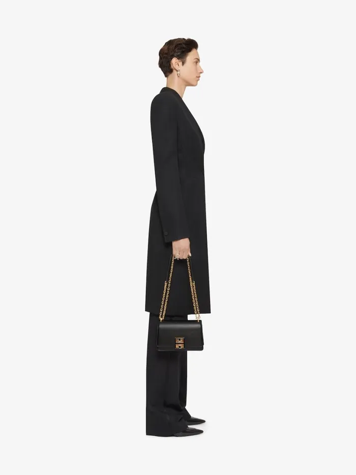 Givenchy Fitted Coat In Wool Black Women Coats and Jackets