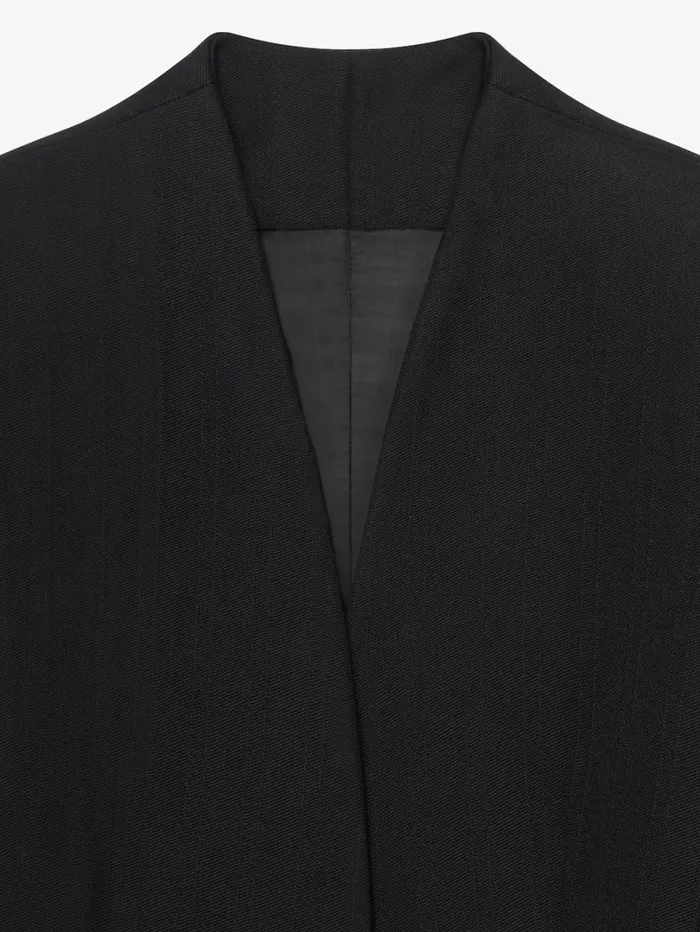 Givenchy Fitted Coat In Wool Black Women Coats and Jackets