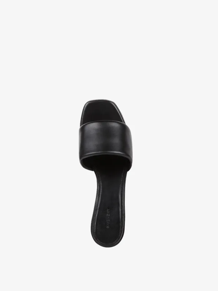 Givenchy G Cube Mules In Leather Black Women Heels Givenchy G Cube Mules In Leather Black Women Heels