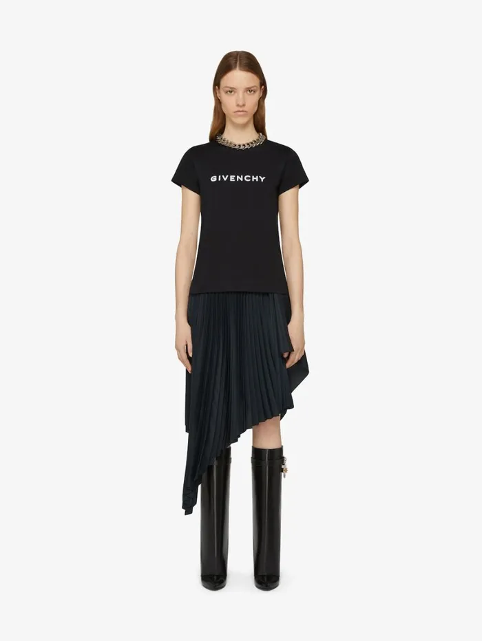 Givenchy GIVENCHY 4G Tshirt In Cotton Black Women TShirts