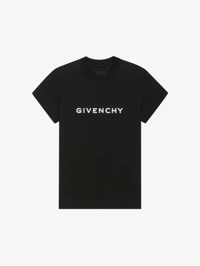 Givenchy GIVENCHY 4G Tshirt In Cotton Black Women TShirts