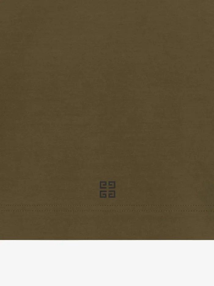 Givenchy GIVENCHY Archetype Oversized Tshirt In Cotton Khaki Men TShirts