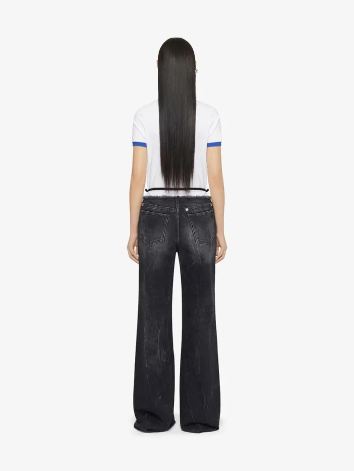 Givenchy GIVENCHY Archetype Slim Fit Tshirt In Cotton Optic Whiteblue Women TShirts