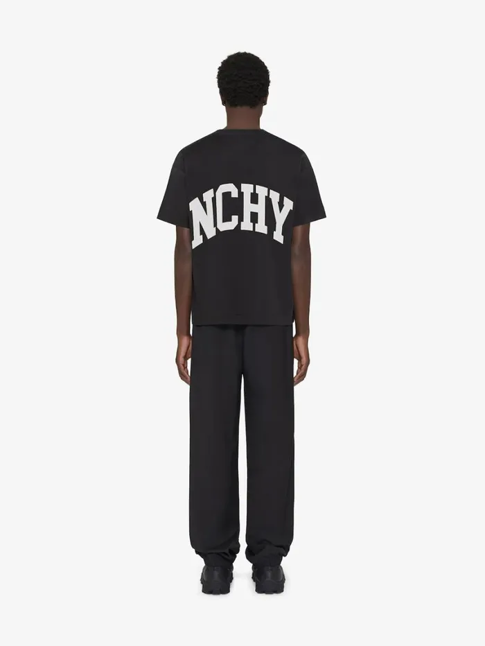 Givenchy GIVENCHY College Boxy Fit Tshirt In Cotton Black Men TShirts