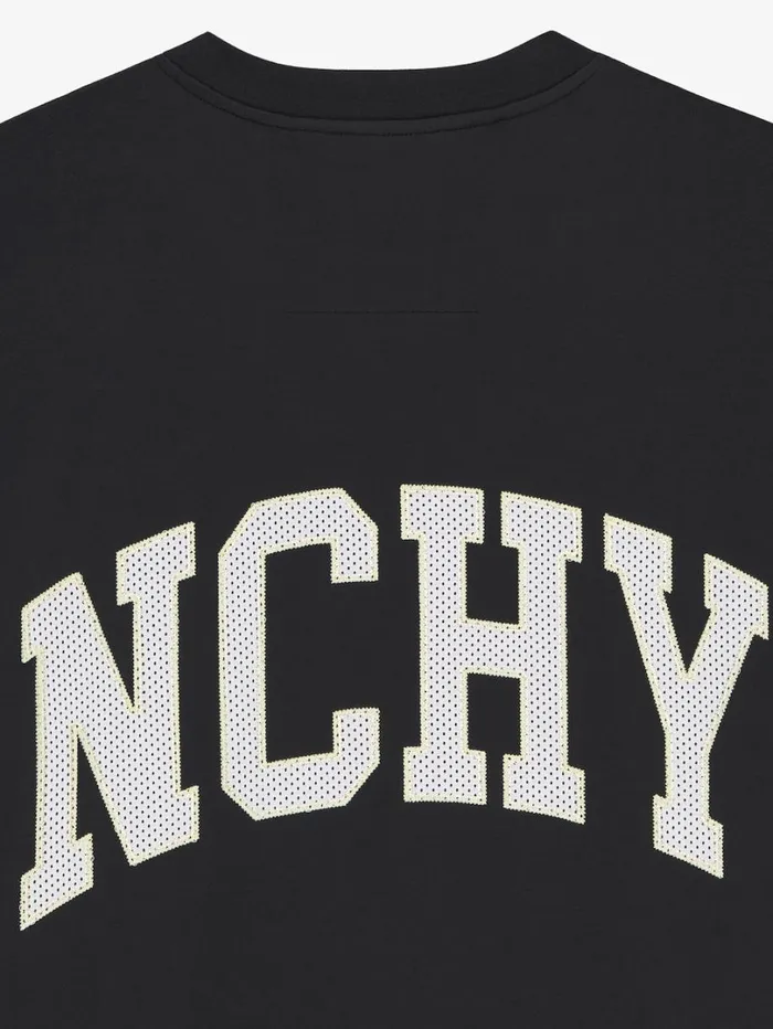 Givenchy GIVENCHY College Boxy Fit Tshirt In Cotton Black Men TShirts