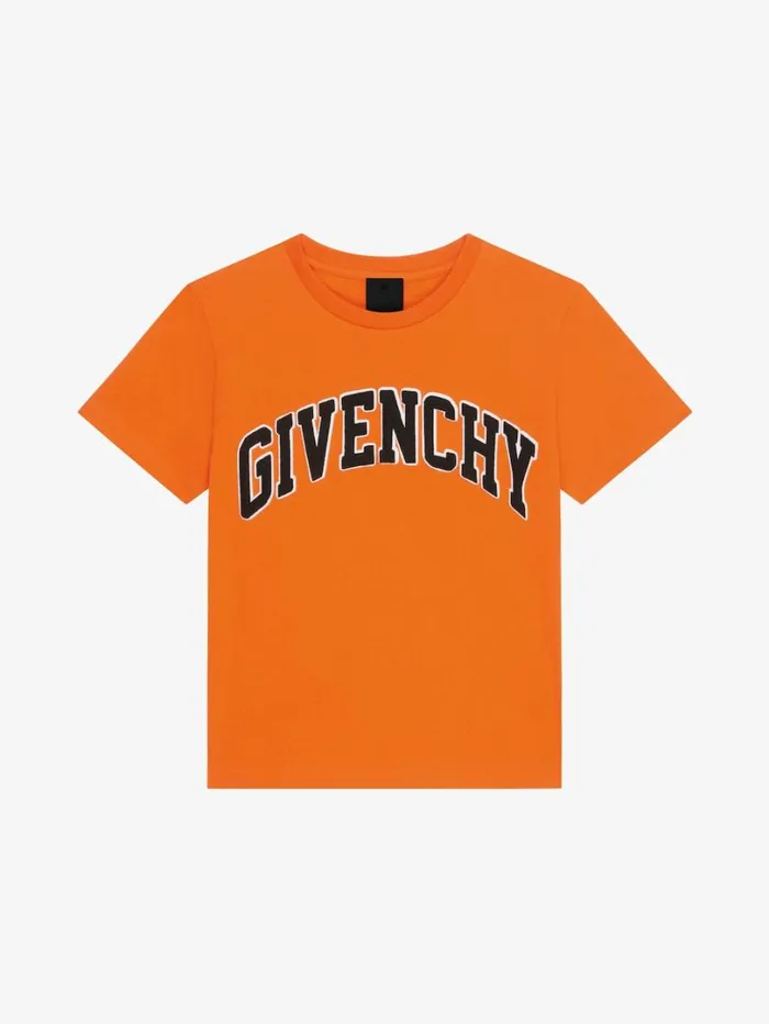 Givenchy GIVENCHY College Tshirt In Cotton Orange Men Boy 4 To 12 Years