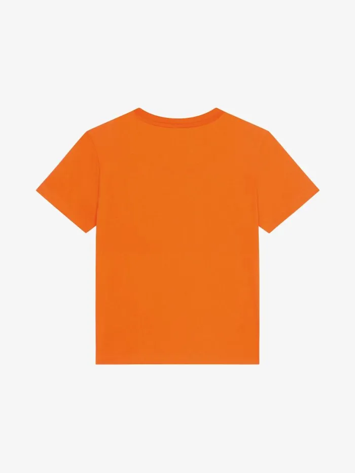 Givenchy GIVENCHY College Tshirt In Cotton Orange Men Boy 4 To 12 Years
