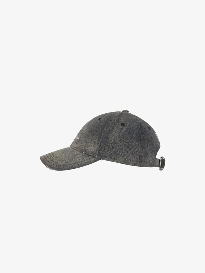 Givenchy GIVENCHY Embroidered Cap In Denim Black Women Beanies and Caps Givenchy GIVENCHY Embroidered Cap In Denim Black Women Beanies and Caps