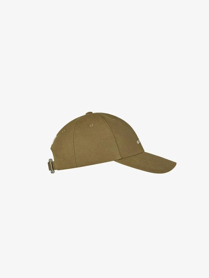 Givenchy GIVENCHY Embroidered Cap In Rip And Repair Cotton Dark Khaki Men Beanies and Caps Givenchy GIVENCHY Embroidered Cap In Rip And Repair Cotton Dark Khaki Men Beanies and Caps