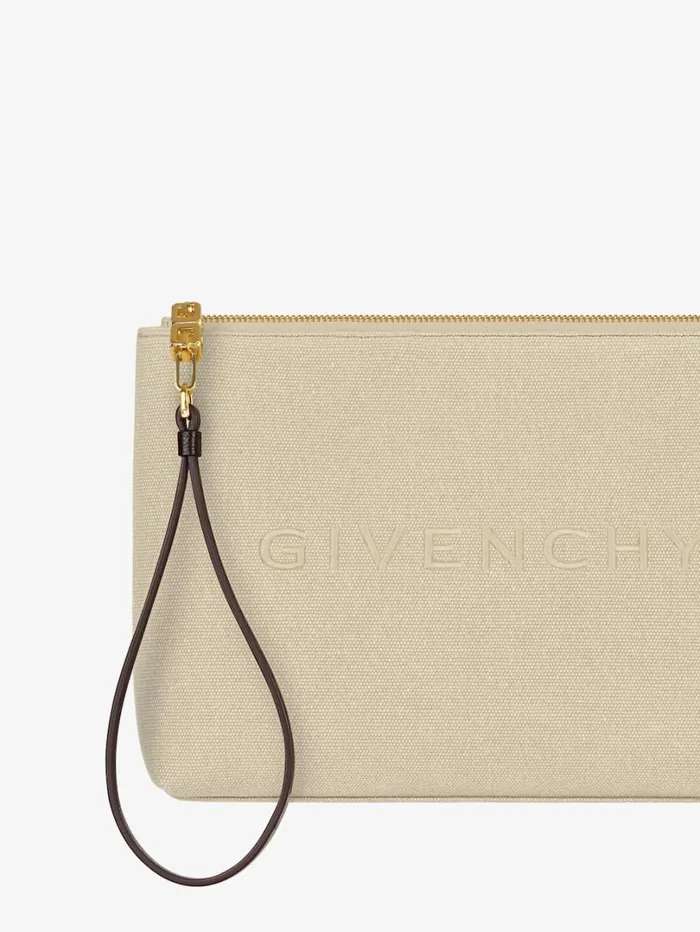 Givenchy GIVENCHY Travel Pouch In Canvas Army Beige Women Wallets and Card Holders Givenchy GIVENCHY Travel Pouch In Canvas Army Beige Women Wallets and Card Holders