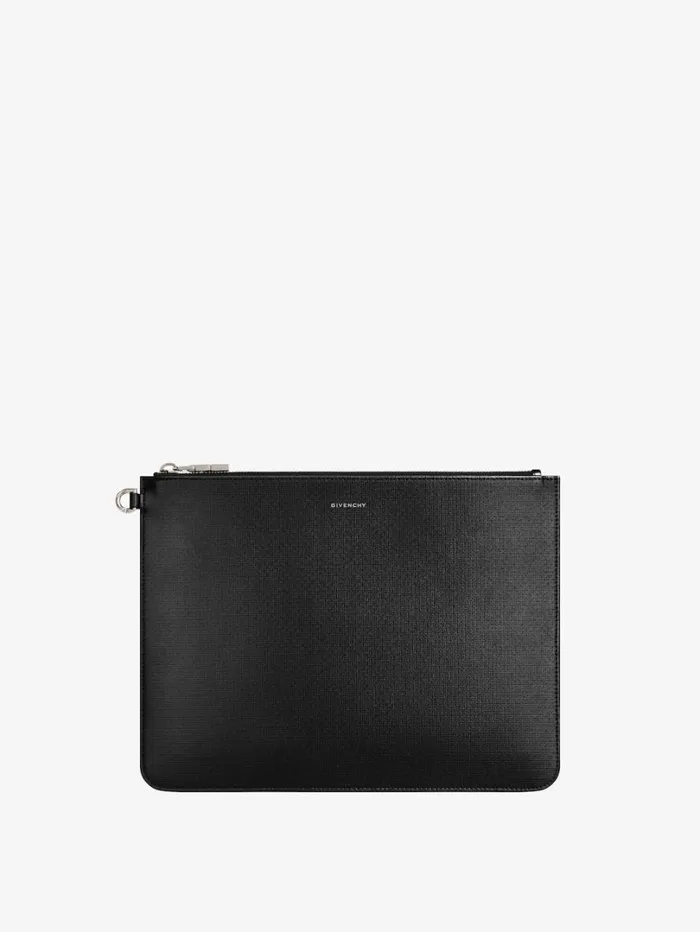 Givenchy Large GIVENCHY Pouch In 4G Classic Leather Black Men Wallets and Card Holders Givenchy Large GIVENCHY Pouch In 4G Classic Leather Black Men Wallets and Card Holders