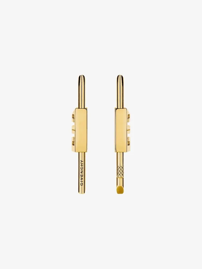 Givenchy Lock Earrings In Metal Golden Yellow Women Jewelry Givenchy Lock Earrings In Metal Golden Yellow Women Jewelry