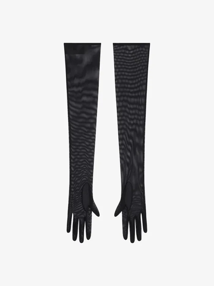Givenchy Long Gloves In Tulle Black Women Belts Givenchy Long Gloves In Tulle Black Women Belts