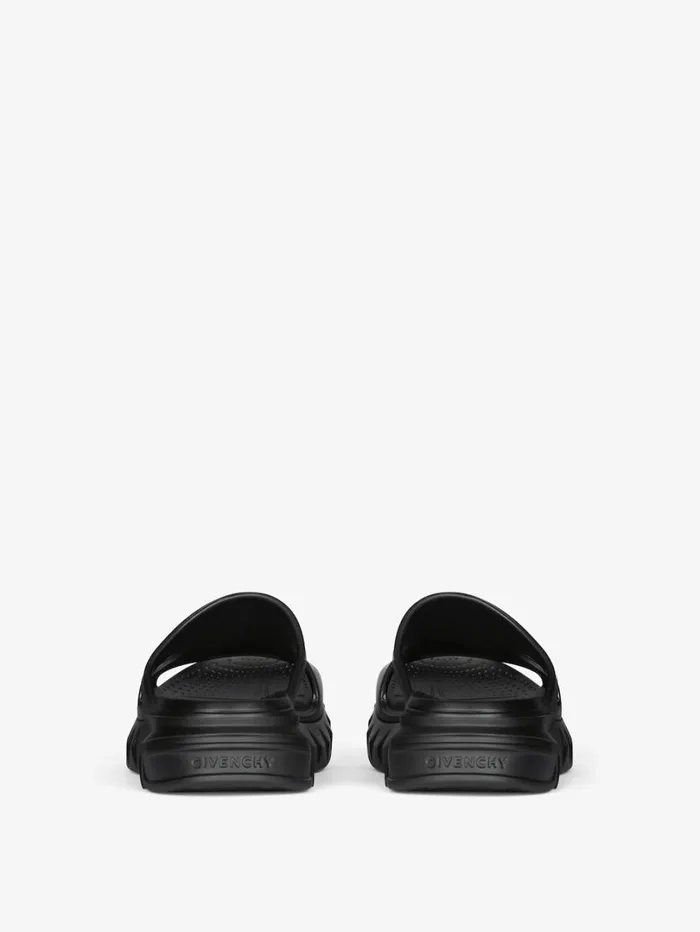 Givenchy Marshmallow Flat Sandals In Rubber Black Men Slides and Sandals Givenchy Marshmallow Flat Sandals In Rubber Black Men Slides and Sandals