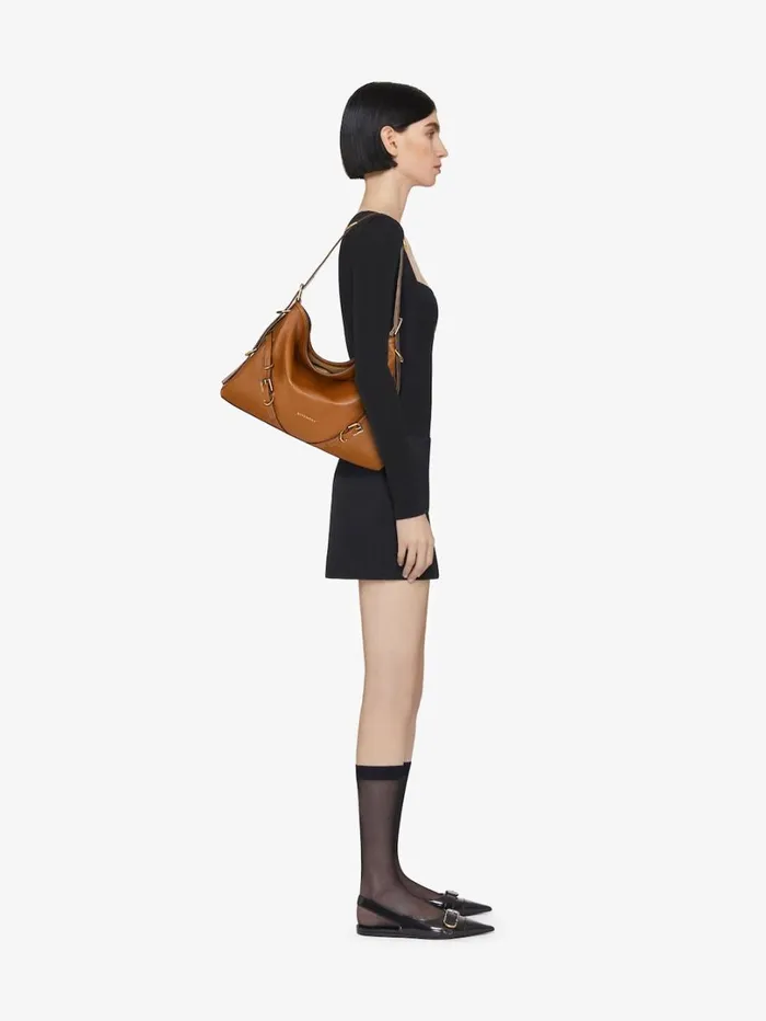 Givenchy Medium Voyou Bag In Leather Soft Tan Women Shoulder Bags Givenchy Medium Voyou Bag In Leather Soft Tan Women Shoulder Bags