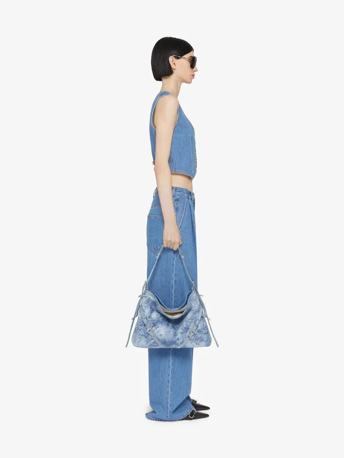 Givenchy Oversized Jeans In Denim Deep Blue Women Pants and Shorts Givenchy Oversized Jeans In Denim Deep Blue Women Pants and Shorts
