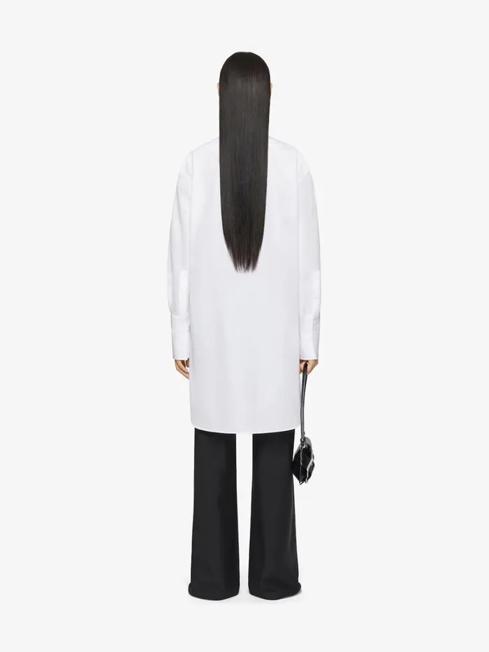 Givenchy Printed Shirt In Poplin White Women Tops and Shirts