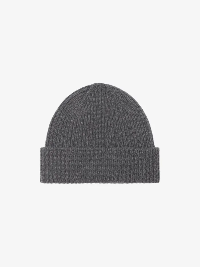 Givenchy Ribbed Beanie In Wool And Cashmere Smoke Grey Women Beanies and Caps Givenchy Ribbed Beanie In Wool And Cashmere Smoke Grey Women Beanies and Caps