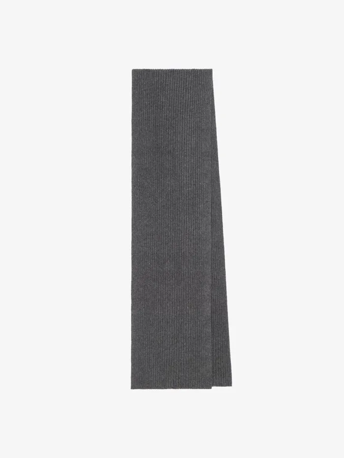 Givenchy Scarf In Wool And Cashmere Smoke Grey Women Scarves Givenchy Scarf In Wool And Cashmere Smoke Grey Women Scarves