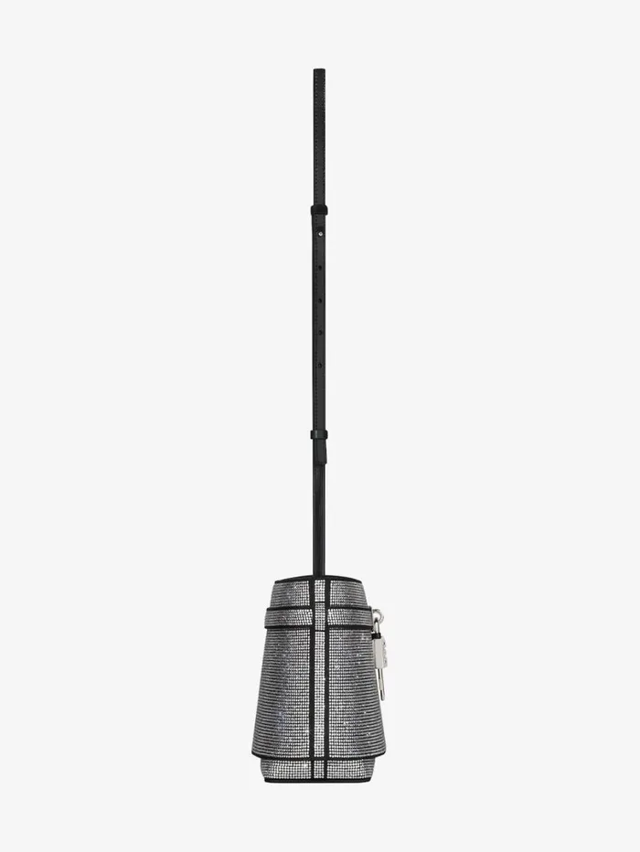 Givenchy Shark Lock Bucket Bag In Leather With Strass Black Women Crossbody Bags Givenchy Shark Lock Bucket Bag In Leather With Strass Black Women Crossbody Bags