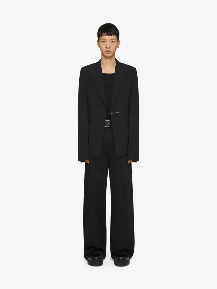Givenchy Slim Fit Jacket In Wool Black Men Coats and Jackets