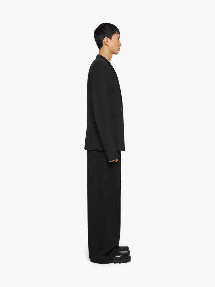 Givenchy Slim Fit Jacket In Wool Black Men Coats and Jackets