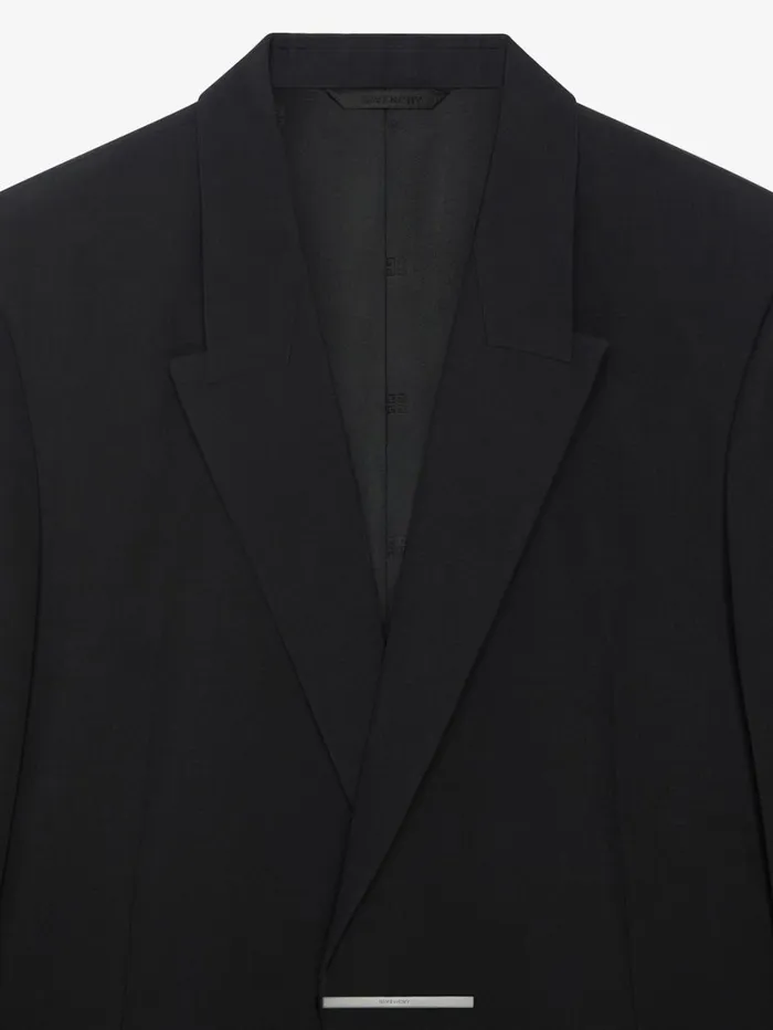 Givenchy Slim Fit Jacket In Wool Black Men Coats and Jackets