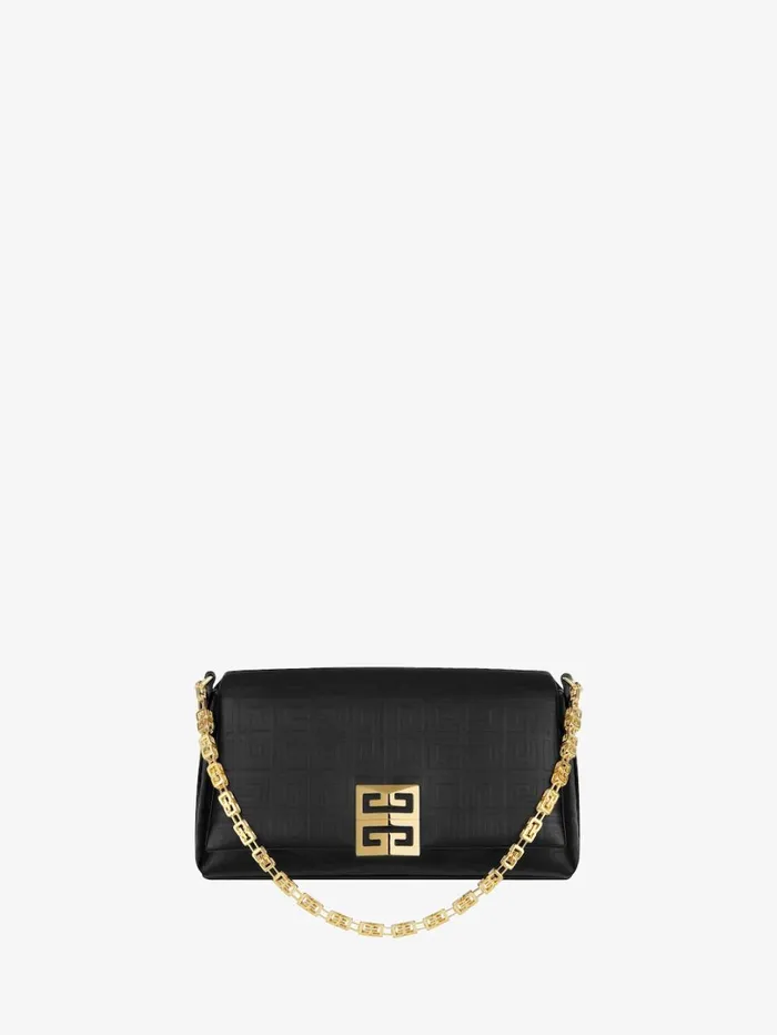 Givenchy Small 4G Soft Bag In 4G Leather Black Women Crossbody Bags
