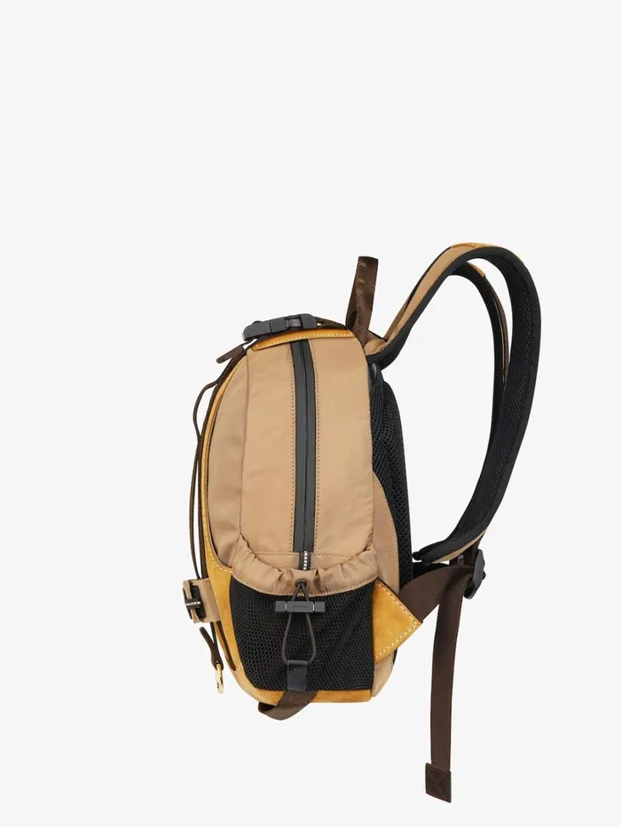 Givenchy Small GTrail Backpack In Nubuck And Canvas Brown Men Backpacks Givenchy Small GTrail Backpack In Nubuck And Canvas Brown Men Backpacks