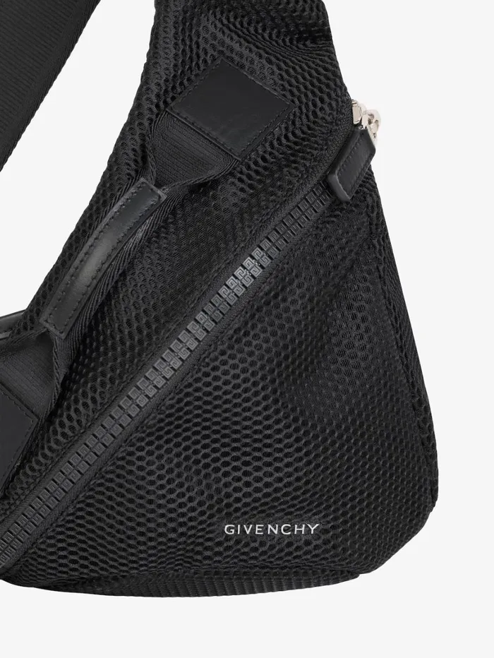 Givenchy Small GZip Triangle Bag In Mesh Black Men Crossbody Bags Givenchy Small GZip Triangle Bag In Mesh Black Men Crossbody Bags