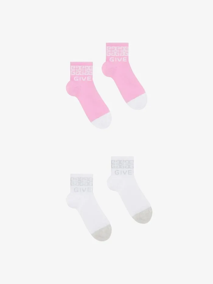 Givenchy Socks In GIVENCHY 4G Jacquard Set Whitepink Women Girl 4 To 12 Years Givenchy Socks In GIVENCHY 4G Jacquard Set Whitepink Women Girl 4 To 12 Years