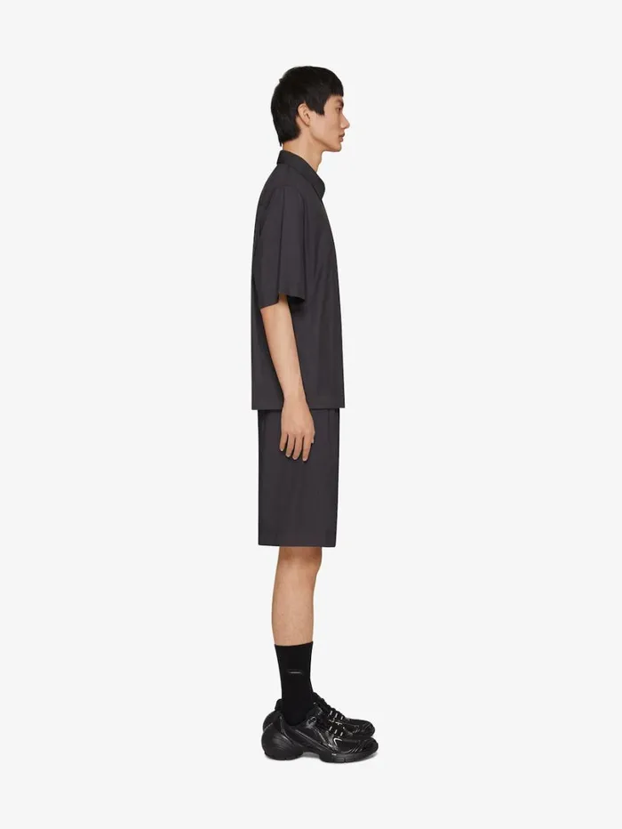 Givenchy TKMX Boxy Fit Shirt Black Men Shirts