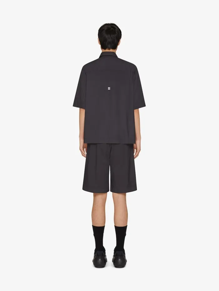 Givenchy TKMX Boxy Fit Shirt Black Men Shirts
