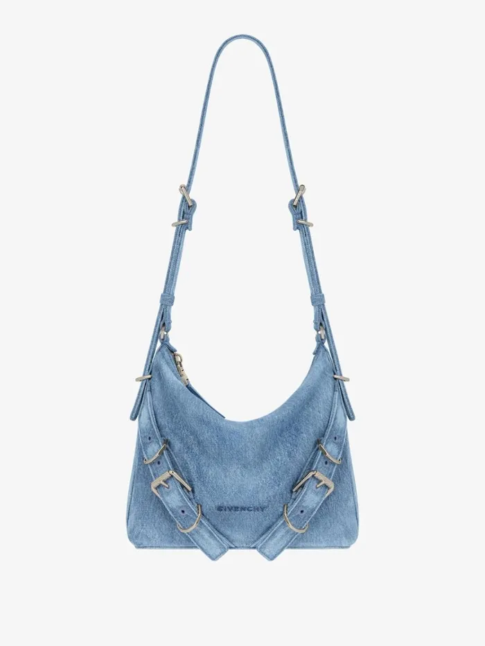 Givenchy Voyou Crossbody Bag In Washed Denim Medium Blue Women Crossbody Bags Givenchy Voyou Crossbody Bag In Washed Denim Medium Blue Women Crossbody Bags