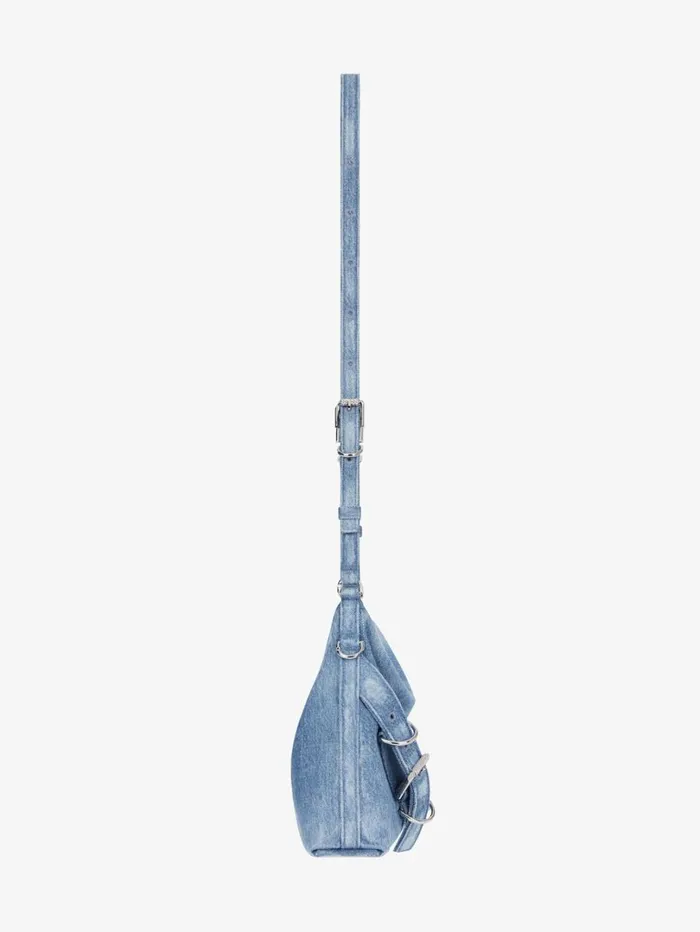 Givenchy Voyou Crossbody Bag In Washed Denim Medium Blue Women Crossbody Bags Givenchy Voyou Crossbody Bag In Washed Denim Medium Blue Women Crossbody Bags