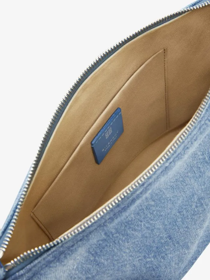 Givenchy Voyou Crossbody Bag In Washed Denim Medium Blue Women Crossbody Bags Givenchy Voyou Crossbody Bag In Washed Denim Medium Blue Women Crossbody Bags