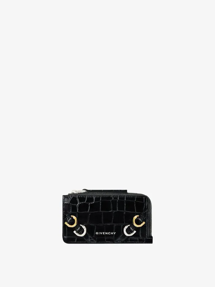 Givenchy Voyou Zipped Card Holder In Leather Black Women Wallets and Card Holders Givenchy Voyou Zipped Card Holder In Leather Black Women Wallets and Card Holders