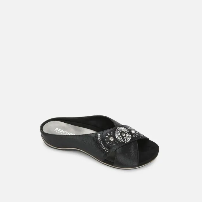 Glam Jewel X Band Slide Black Women Kenneth Cole Sandals