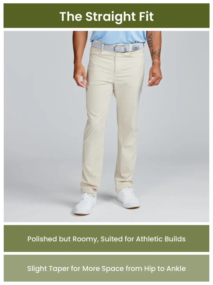 Golf Men Tasc Performance Motion Pant Straight Fit 8211 Granite
