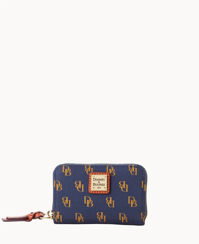 Gretta Large Zip Around Credit Card Case Navy ManWoman Dooney and Bourke Wallets Gretta Large Zip Around Credit Card Case Navy ManWoman Dooney and Bourke Wallets