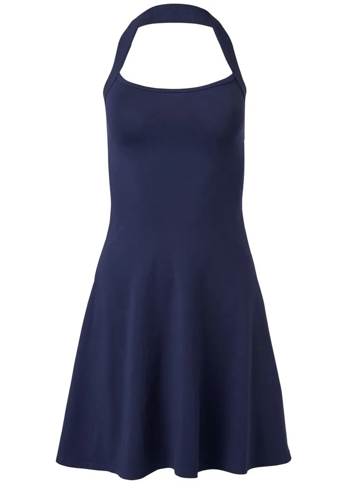 HALTER NECK DRESS Navy Women VENUS Casual Dresses