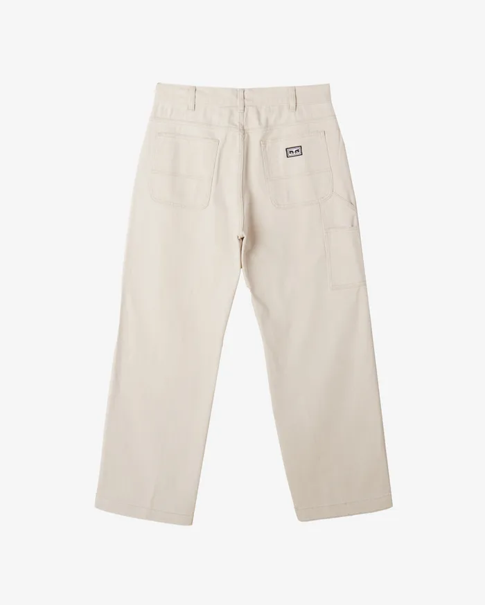 HARDWORK CARPENTER DENIM Silver Grey Faded Wash Men BOTTOMS OBEY Clothing