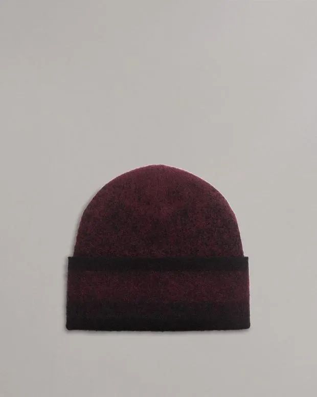 Hats and Gloves Men Rag and Bone Downing WoolBlend Beanie Burgundy Multi