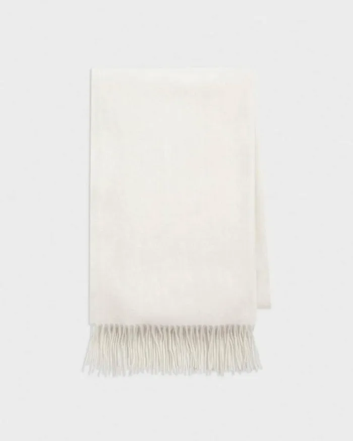 Hats Gloves Scarves Women Theory Classic Scarf In Cashmere Ivory Hats Gloves Scarves Women Theory Classic Scarf In Cashmere Ivory