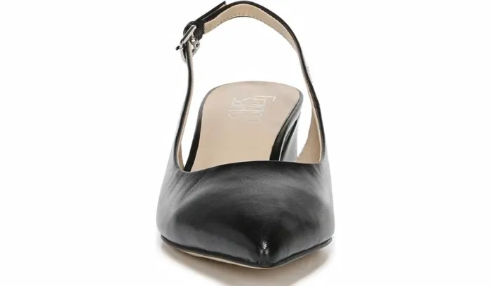 Heels Women Franco Sarto Franco Racer Slingback Pump Black Leather
