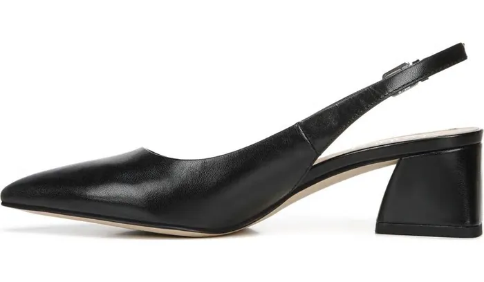 Heels Women Franco Sarto Franco Racer Slingback Pump Black Leather