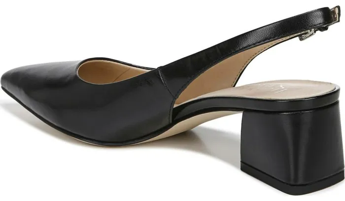 Heels Women Franco Sarto Franco Racer Slingback Pump Black Leather